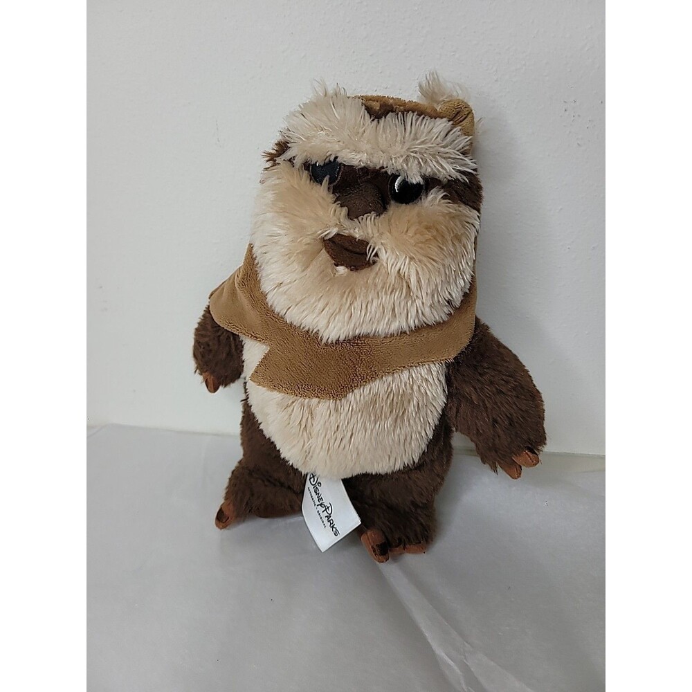 Star Wars Ewok Plush Wicket W. Warrick 10” Disney Parks Brown Stuffed Animal